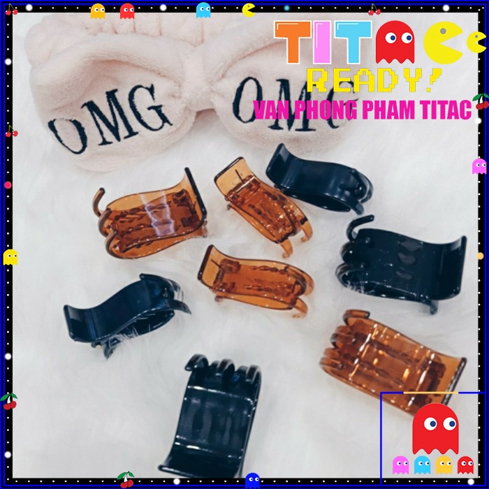 Kẹp tóc càng cua 5 răng tạo xoăn nhẹ phong cách Hàn Quốc