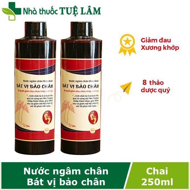 Nước ngâm chân thảo dược BÁT VỊ BẢO CHÂN - Giảm đau nhức xương khớp