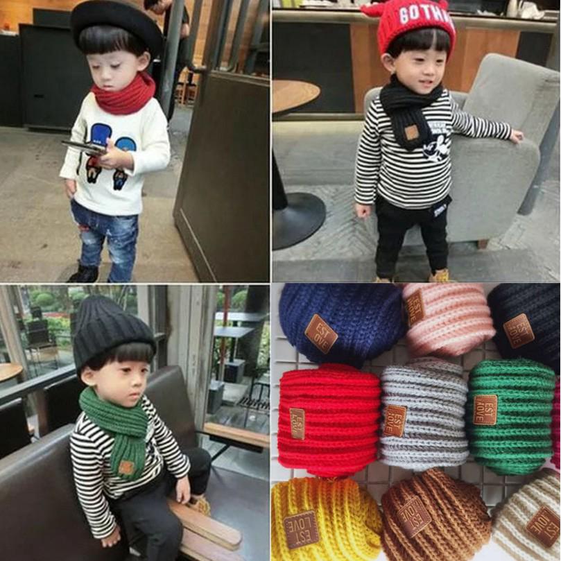 Khăn choàng cổ đan len phong cách hàn quốc dành cho bé trai gái