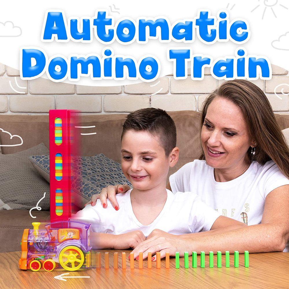Bộ Đồ Chơi Xe Lửa Domino Nhiều Màu Dành Cho Bé