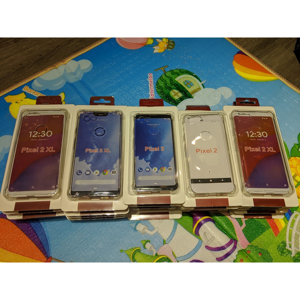 Ốp lưng Silicon trong suốt chống sốc 4 góc Google Pixel 7 Pro / 6 / 5a / 5 / 4a 5g / 4a / 4XL / 3 XL / 3a / 3a XL / 2