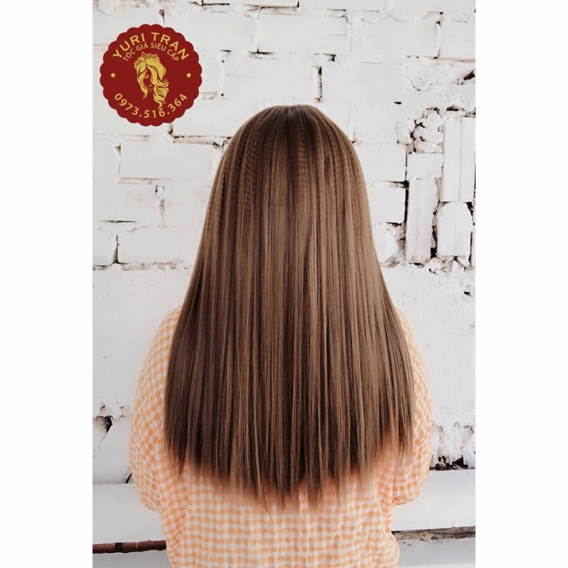 Tóc giả cao cấp❤️freeship 50k❤️tóc thẳng lửng- tặng lưới chùm tóc
