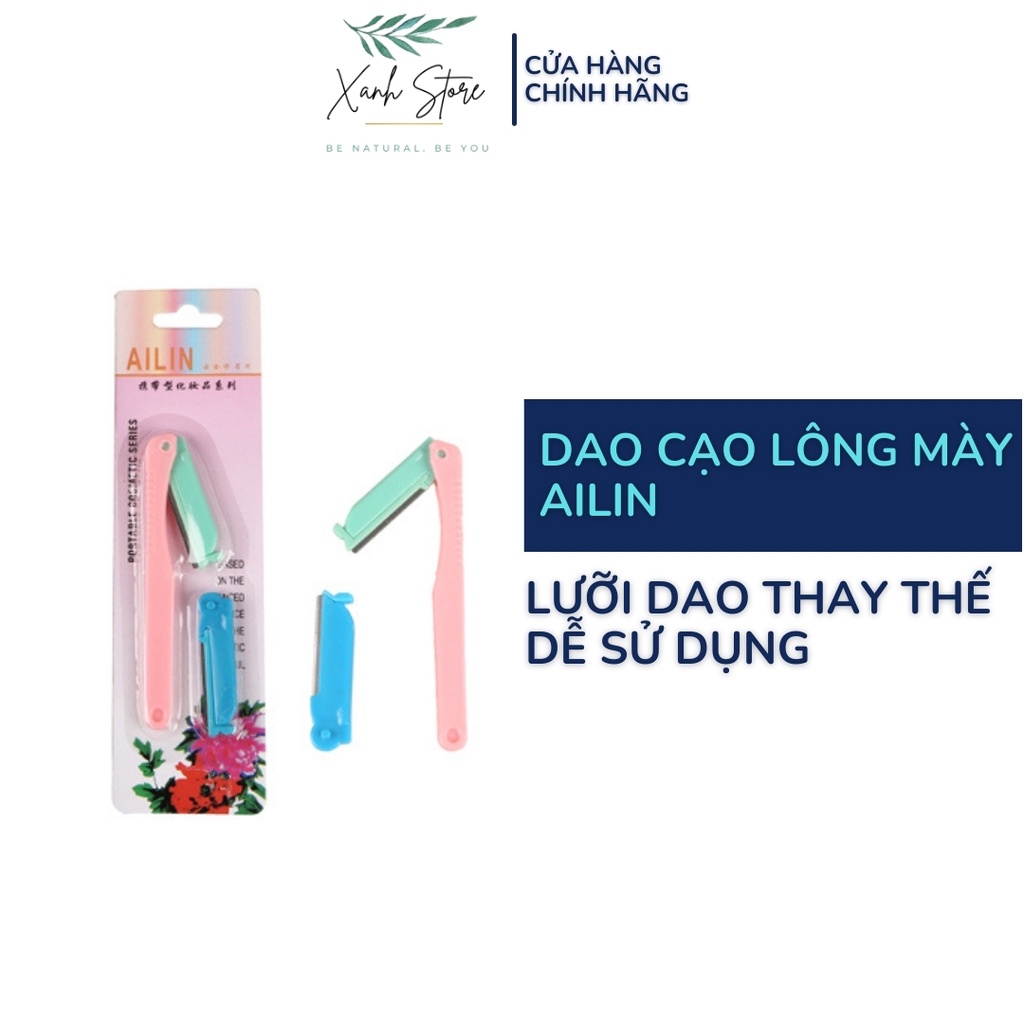 Dao Cạo Tỉa Lông Mày Tặng Kèm 2 Lưỡi Nhỏ Gọn, Tiện Lợi , Dễ Sử Dụng, Hàng Nhập Khẩu