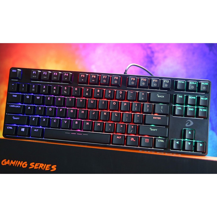 Bàn phím cơ Gaming DAREU DK880 87KEY (RGB, Blue/ Brown/ Red D switch)-Bản mới EK880