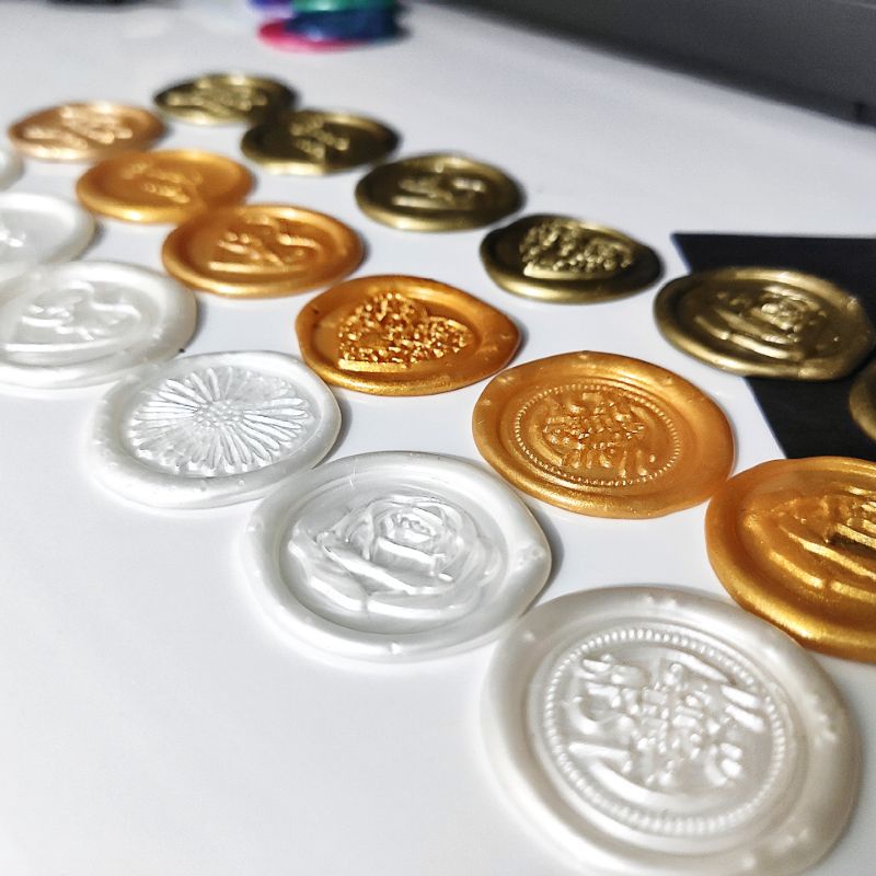 DẤU SÁP Wax Seal - GOLD Style (100% hàng thủ công) niêm phong bao thư, thiệp cưới , trang trí sổ tay, bao bì