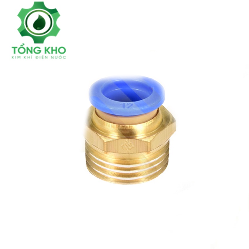 Ren ngoài nối nhanh một đầu cắm nối ống mềm nhựa PU hơi khí nước phun sương nối thẳng RN - Tổng kho kim khí điện nước