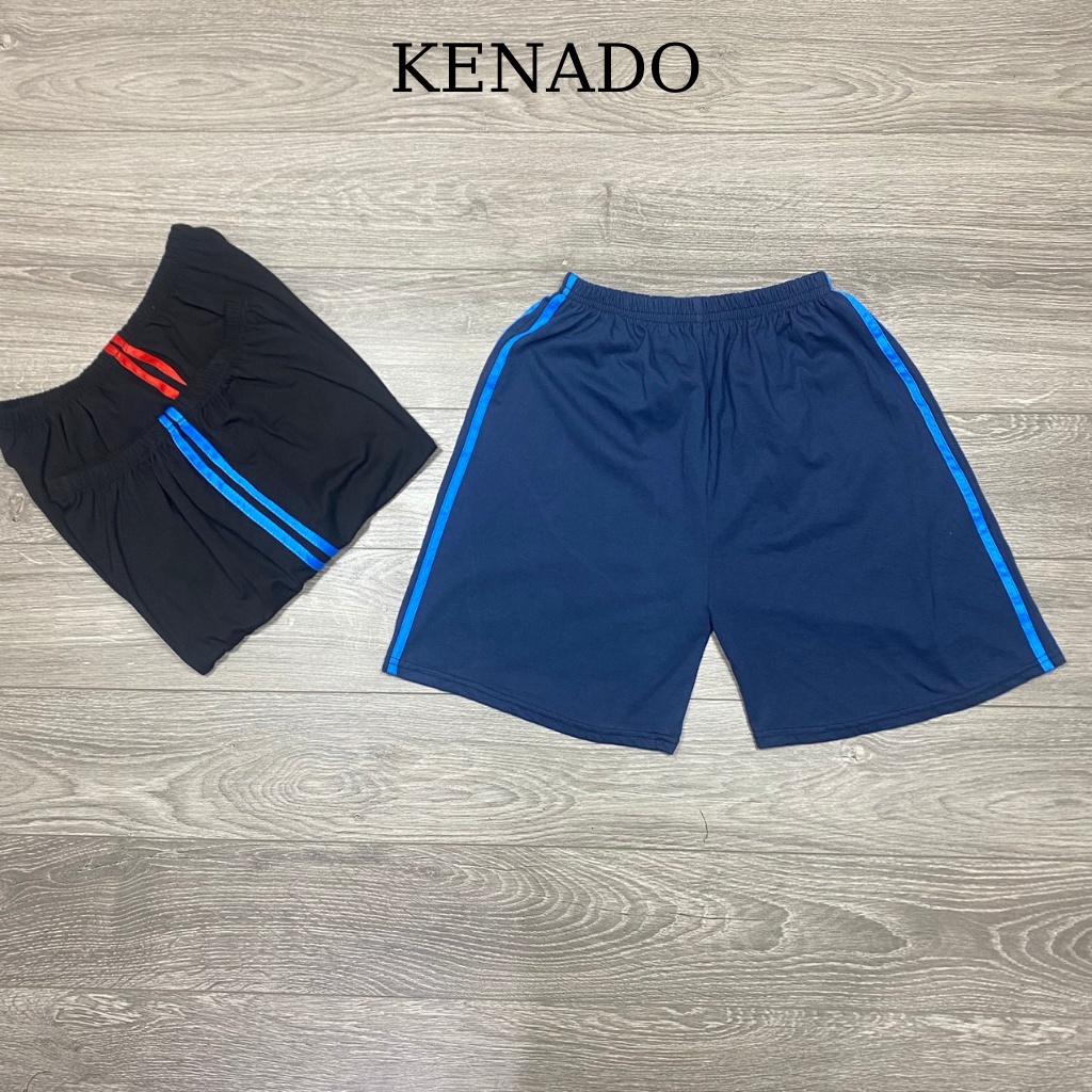 Quần đùi cotton nam trung niên mặc nhà chất dày dặn mặc mát, thoải mái vận động KENADO (Mã: CT01)