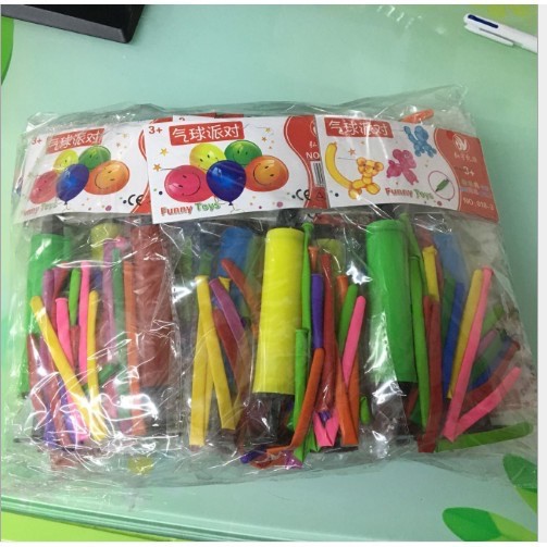 Set bong bóng dài kèm ống bơm hơi