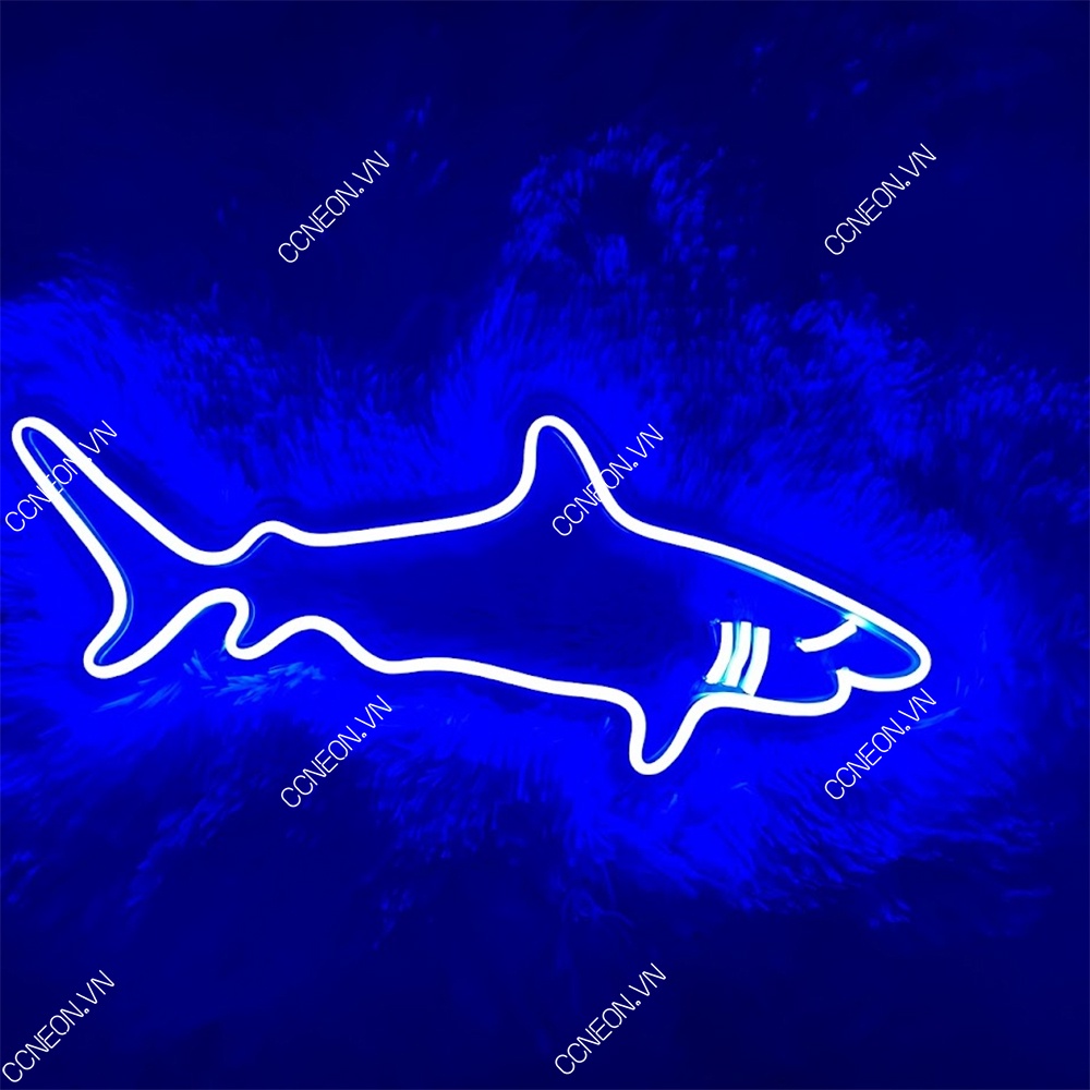 Đèn Led Neon trang trí hình cá mập