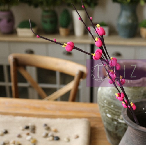 Nụ Tầm Xuân Giấy Xốp Pe Đẹp Tinh Khôi Dài 60cm Liz122