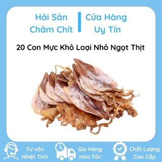 20 Con Mực Khô Loại Nhỏ Ngon Ngọt Thịt