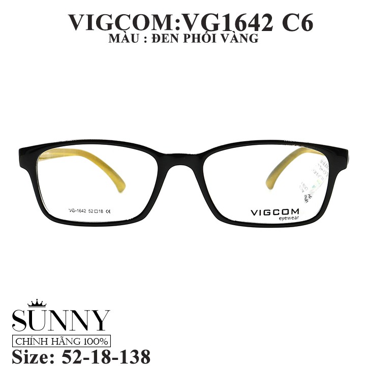 VG1642 C6 gọng kính Vigcom chính hãng, thiết kế dễ đeo bảo vệ mắt
