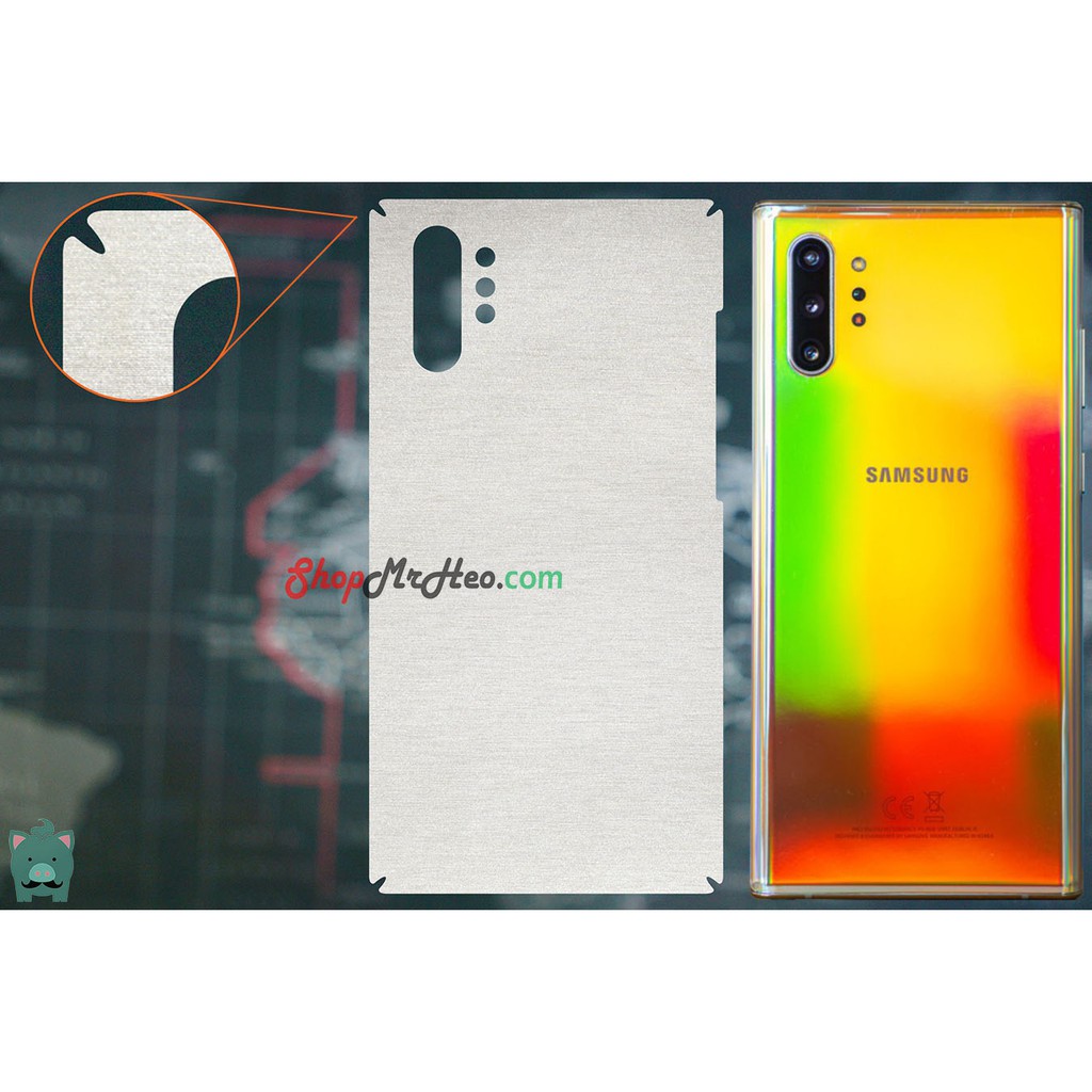 Skin Dán Mặt Sau Lưng Vân Nhôm Samsung Galaxy Note 10 - Note 10 Plus - Note 9 - Note 8