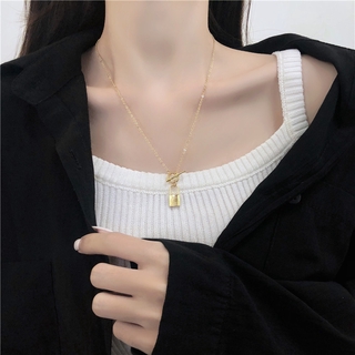 Dây Chuyền Mặt Ổ Khóa Hàn Quốc F317