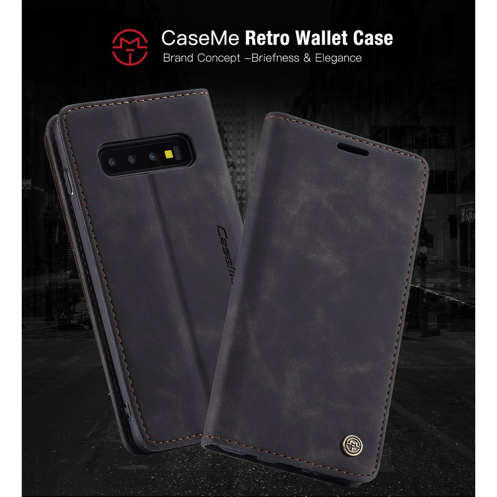 CaseMe Bao da điện thoại nắp gập cho Samsung Galaxy Note 20 10 S8 S9 S10 S10e Plus Ultra | BigBuy360 - bigbuy360.vn