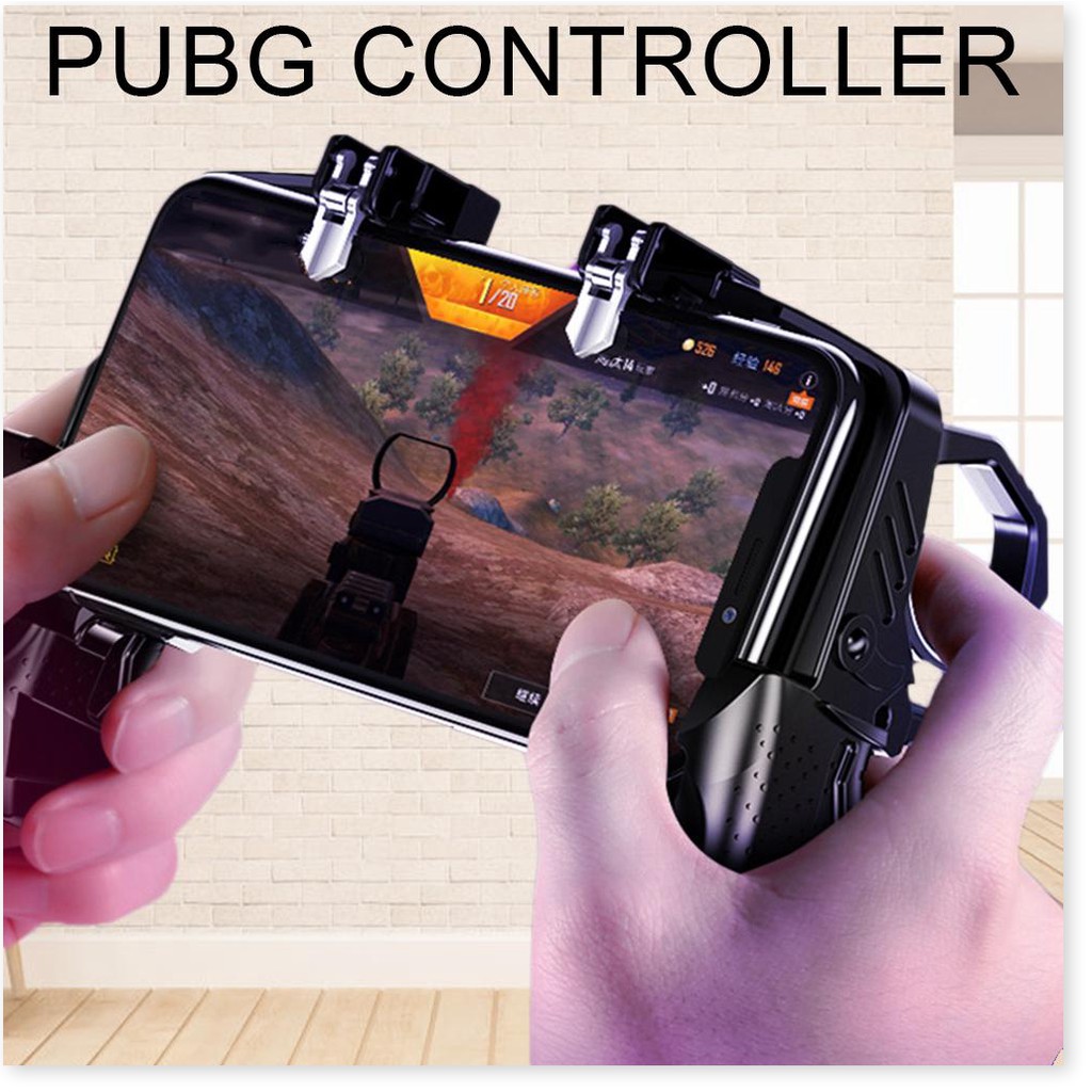 Tay cầm chơi game 4 ngón thiết bị kết nối hỗ trợ PUBG K21 Tay cầm không ồn nút bắn nhanh thượng hạng cho trò chơi PUBG R