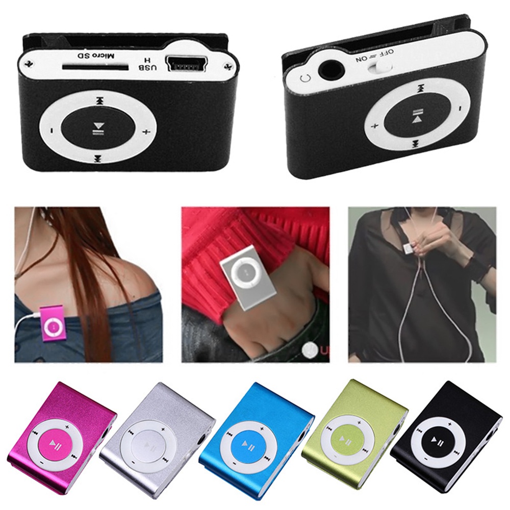 Máy nghe nhạc mp3 mini VIRWIR hỗ trợ thẻ nhớ micro TF dung lượng 16gb