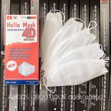 Khẩu Trang 4D Helo Mask 1 sét 10 cái Hàng Nhập Khẩu Hàn Quốc