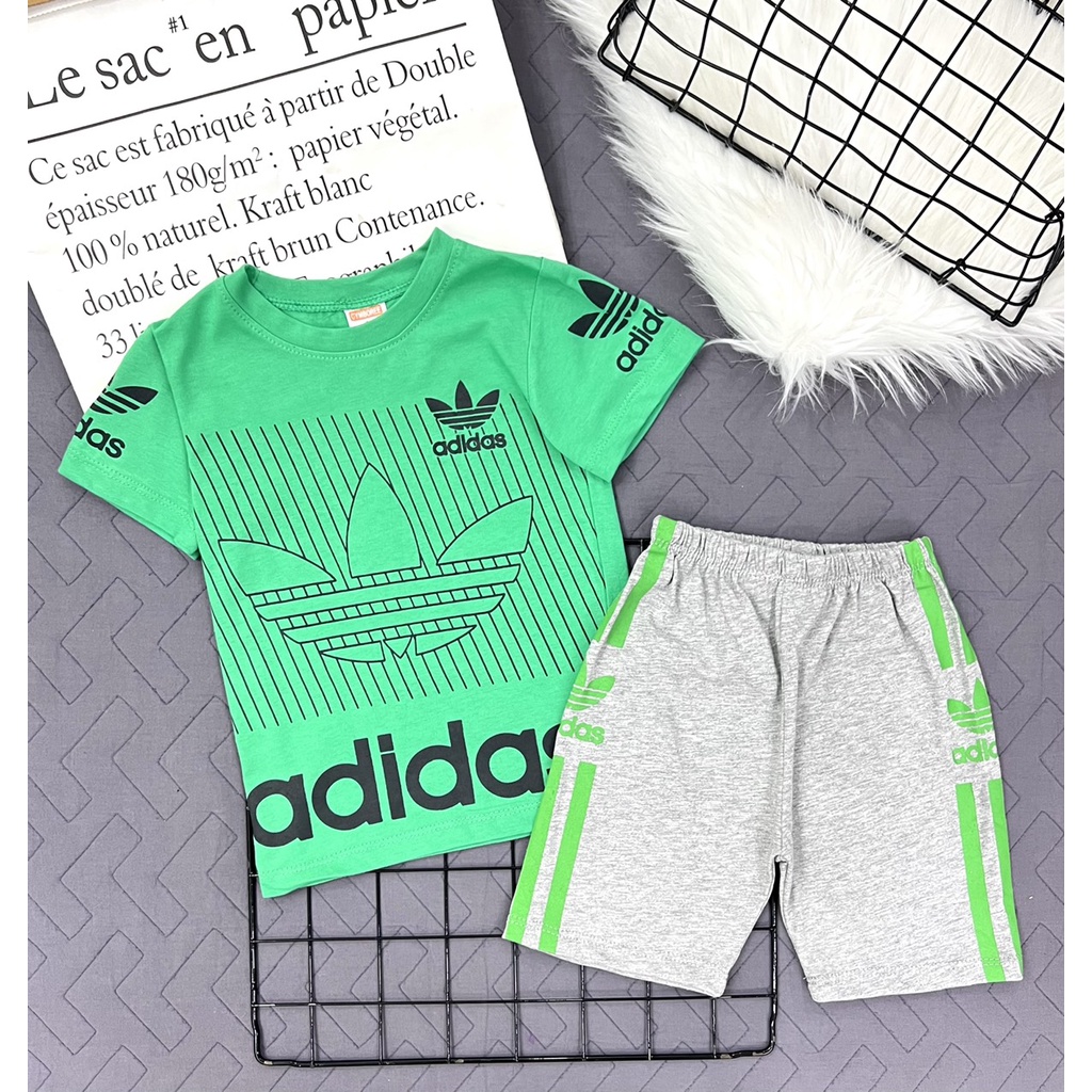 Đồ bộ bé trai cotton ngắn tay 20-37kg Jennie kids J475