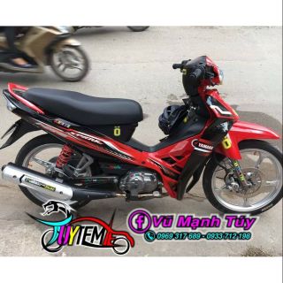 Tem Rời xe Sirus Đỏ Đen