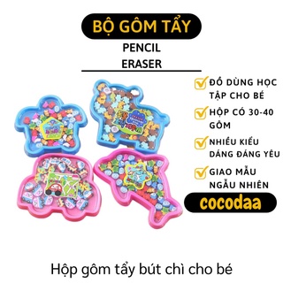 Gôm Tẩy - Hộp 30-40 Gôm Tẩy Hình Động Vật Mini Đáng Yêu Cho Bé Học Tập 8097 [FREESHIP]