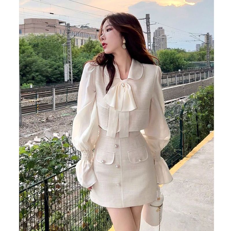 Set chân váy và áo tay dài thời trang 2022 xinh xắn cho nữ (Có bán lẻ)