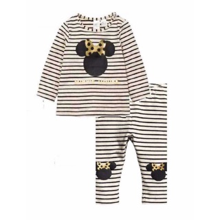 Set bộ thun h&m cho bé gái sz 4-24m