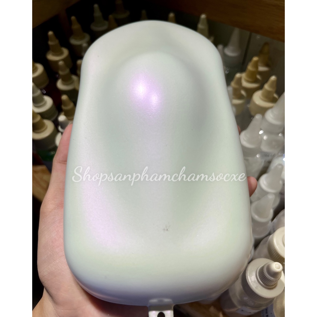 Trắng ngọc ánh tím - Sơn 2k mờ cho xe máy, ô tô đóng lon 250g, 0.5kg và 1kg