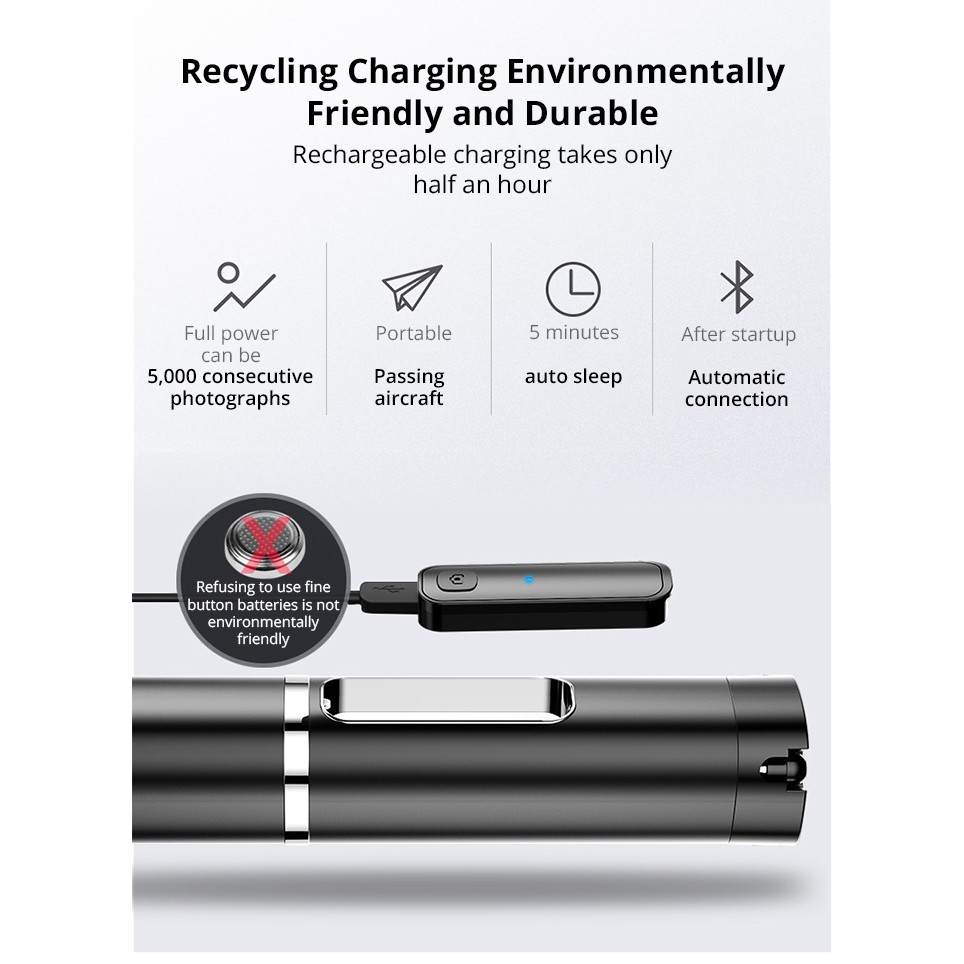 Gậy chụp ảnh selfie Bluetooth không dây mini 3 trong 1 | BigBuy360 - bigbuy360.vn