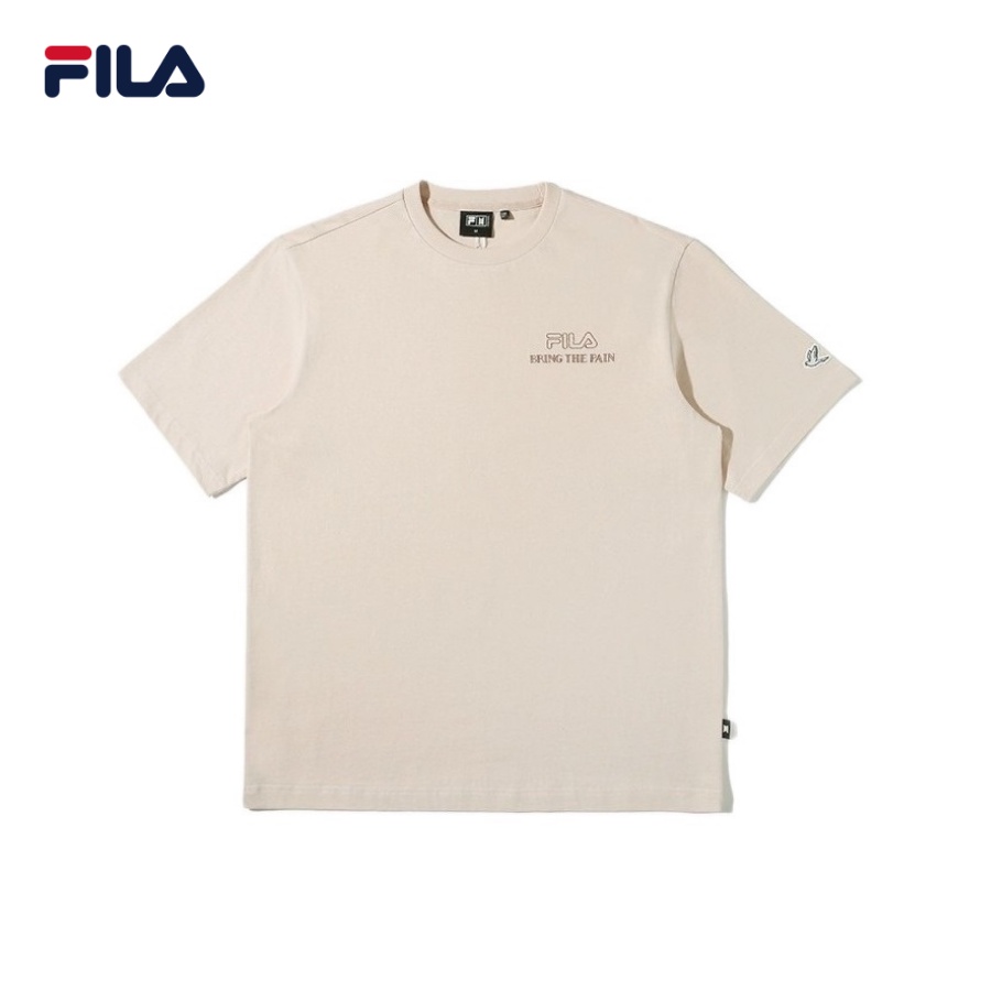 Áo thun tay ngắn cổ tròn unisex Fila x BTS Now On Bring The Pain Lettering - FS2RSD2B31X-FRP