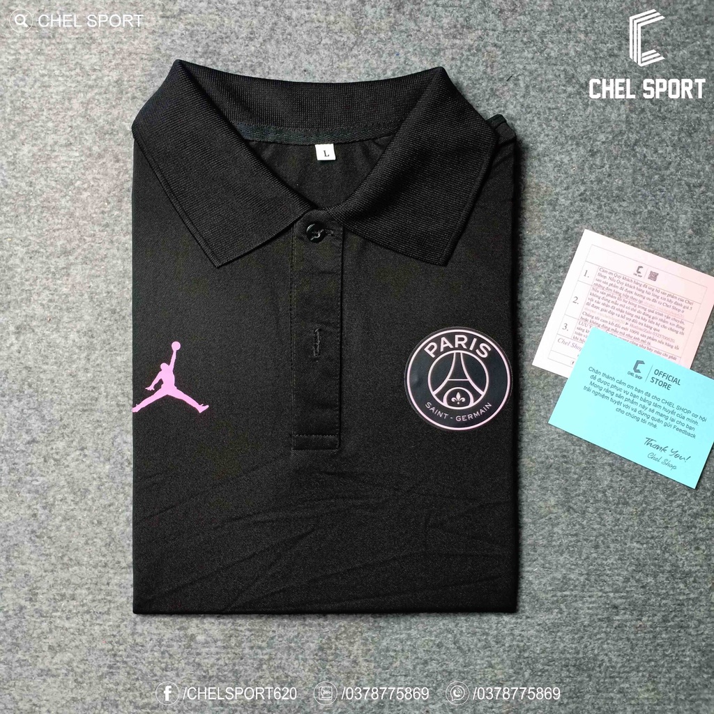 Áo polo logo thêu PSG 2rd cao cấp