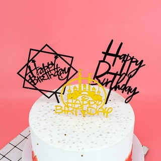 Trang Trí Bánh Sinh Nhật, Bánh Kem - Meka Happy Birthday trang trí bánh