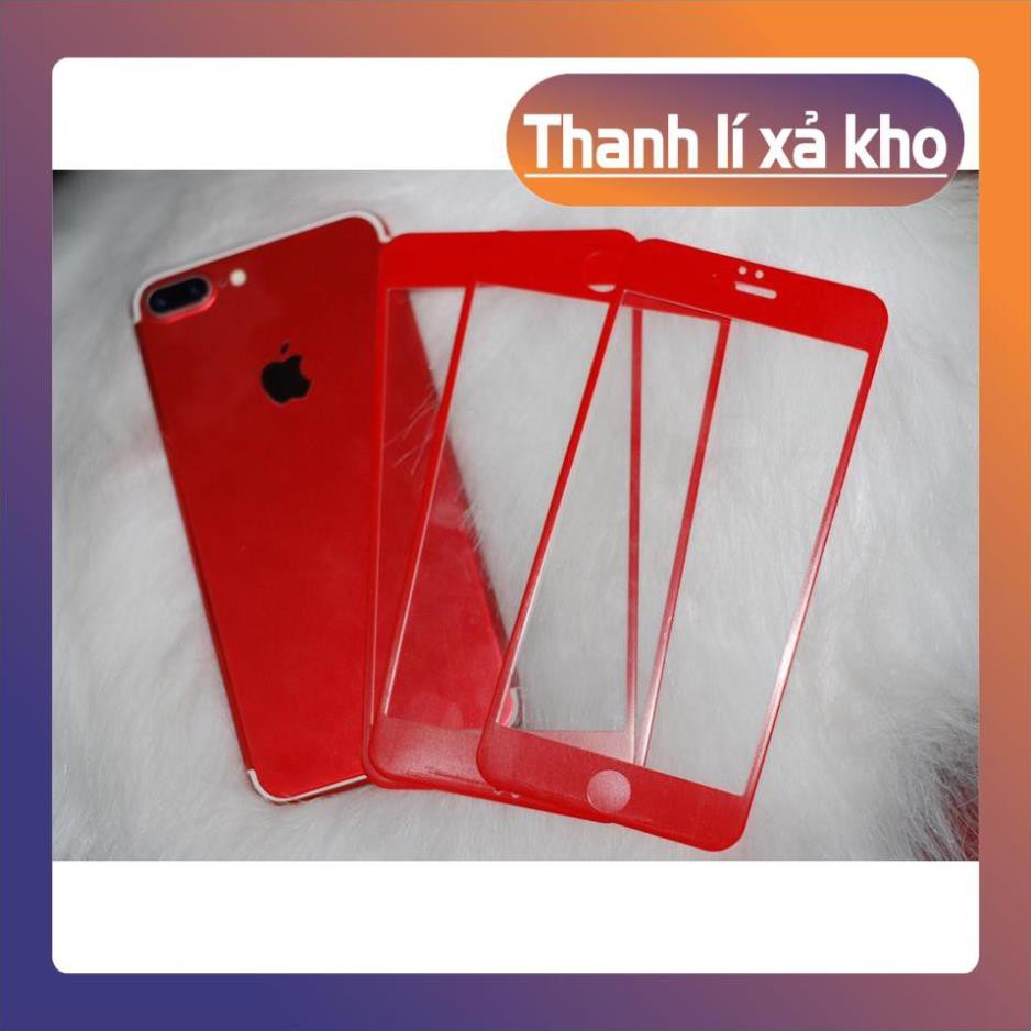 [K] Kính cường lực full màn hình 4D màu đỏ Iphone 6,6s, 6plus, 7, 8, 7plus, 8plus ^^