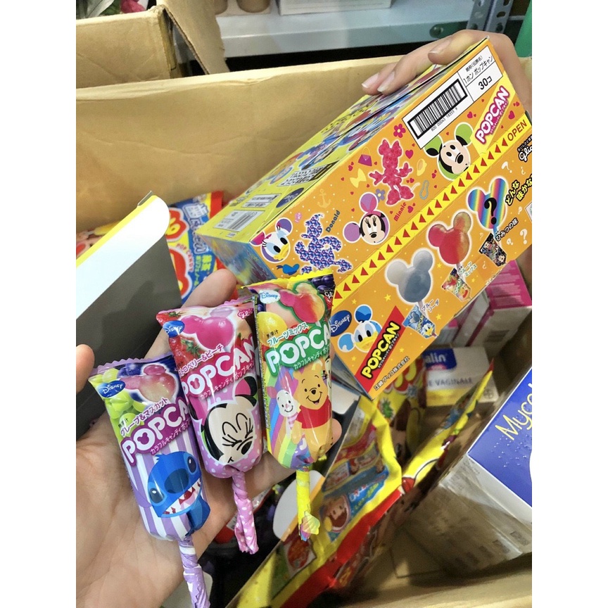 Kẹo mút hình Mickey PopCan -Hàng nội địa Nhật. Chống sâu răng cho bé