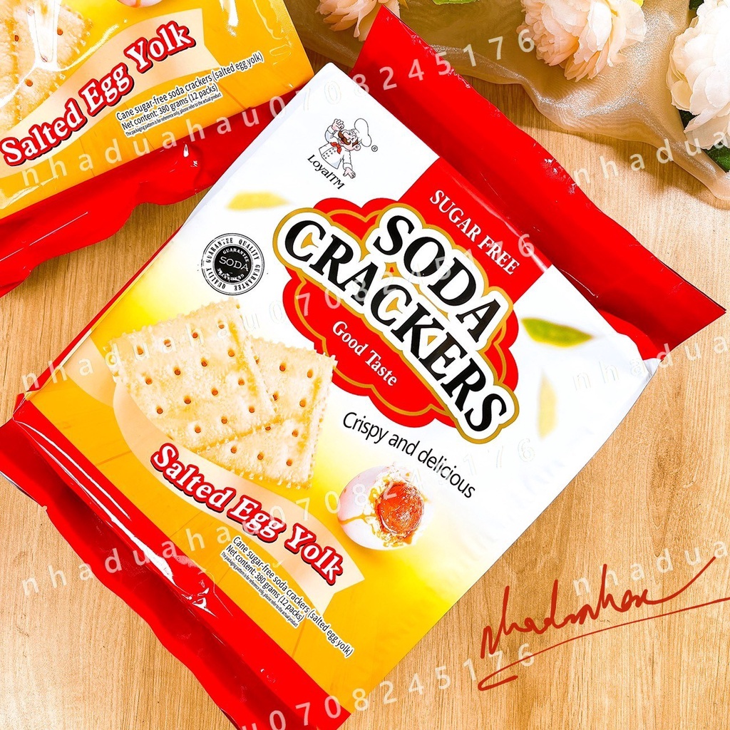 Bánh ăn kiêng soda vị mè đen/ yakult Hongkong 380g