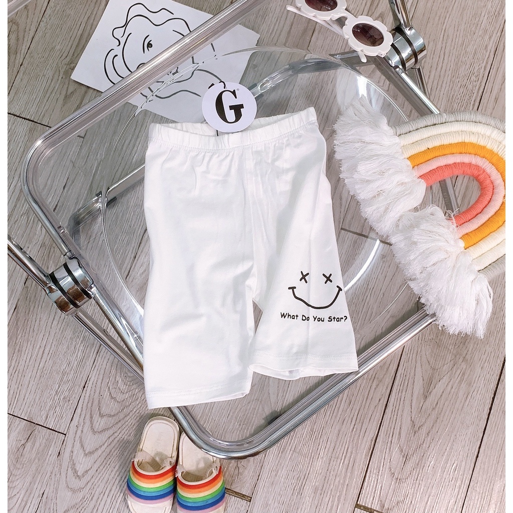 Lyvyshop - (Cotton SG chính phẩm) Quần legging lửng siêu dễ thương cho bé 09-23kg