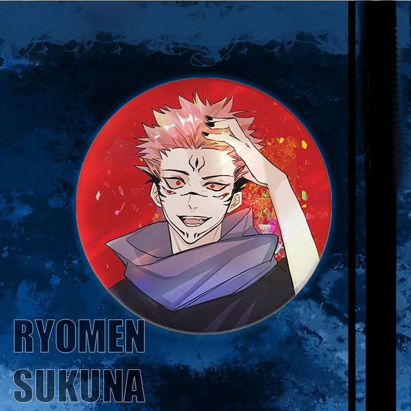 Huy hiệu cái áo IN HÌNH Jujutsu Kaisen Chú thuật hồi chiến anime chibi dễ thương xinh xắn