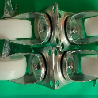 Bánh xe nhựa trắng 60mm