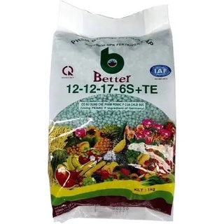 Phân bón npk better-xanh-12-12-17-6s-te-1kg