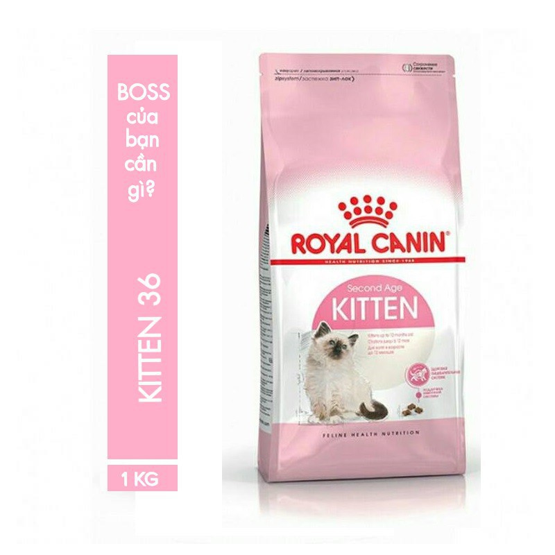 Thức Ăn Cho Mèo Con Royal Canin Kitten 36 Túi Chia 1kg