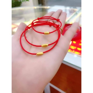 Lắc tay hạt gạo bạc - xi vàng