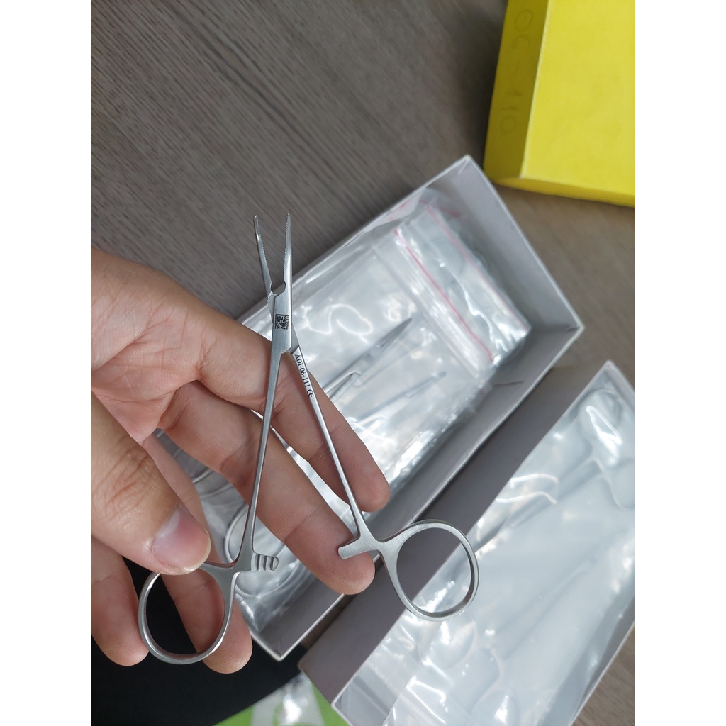 Kẹp mạch máu Halsted-mosquito cong và dài nhiều kích cỡ Hàng Chính Hãng 100%