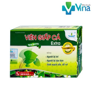 Viên giấp cá extra tâm dược giảm táo bón và trĩ - hộp 30 viên