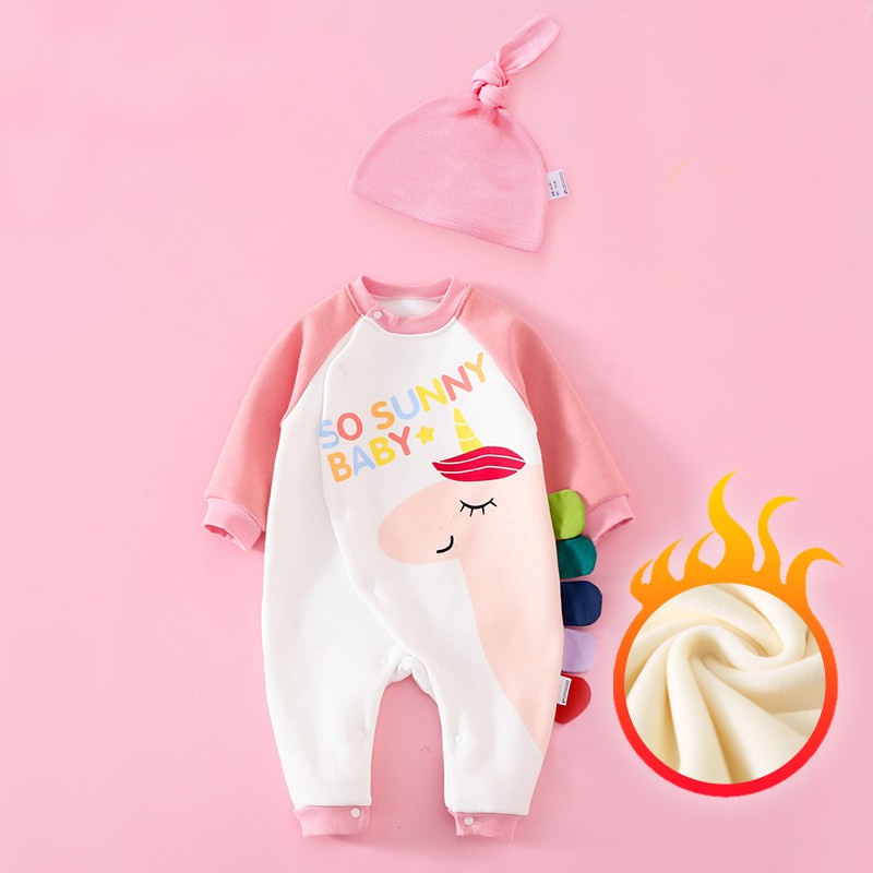 Body Dài Tay cho Bé kèm mũ mẫu quần áo trẻ em sơ sinh hình Thú chất Cotton Mềm Mịn từ 3-12kg