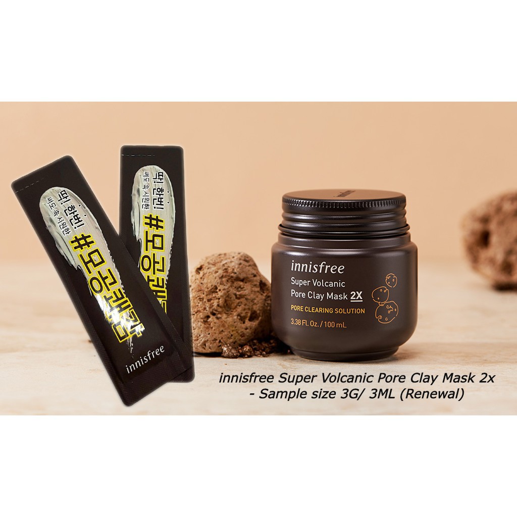 Sample 3ml mặt nạ Innisfree Super Volcanic Pore Clay Mask 2X | BigBuy360 - bigbuy360.vn