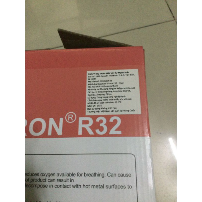 dung môi chất lạnh điều hòa gas r32