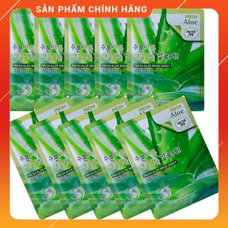 Combo 10 túi mặt nạ dưỡng da dưỡng ẩm chiết xuất từ lô hội 3W Clinic Hàn Quốc [ Cam Kết Chuẩn Hàn Quốc]