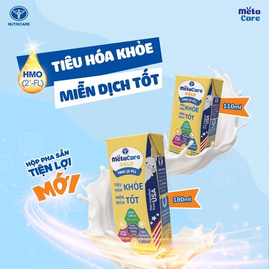 Thùng sữa pha sẵn Nutricare METACARE GOLD (180ml x 48 hộp)