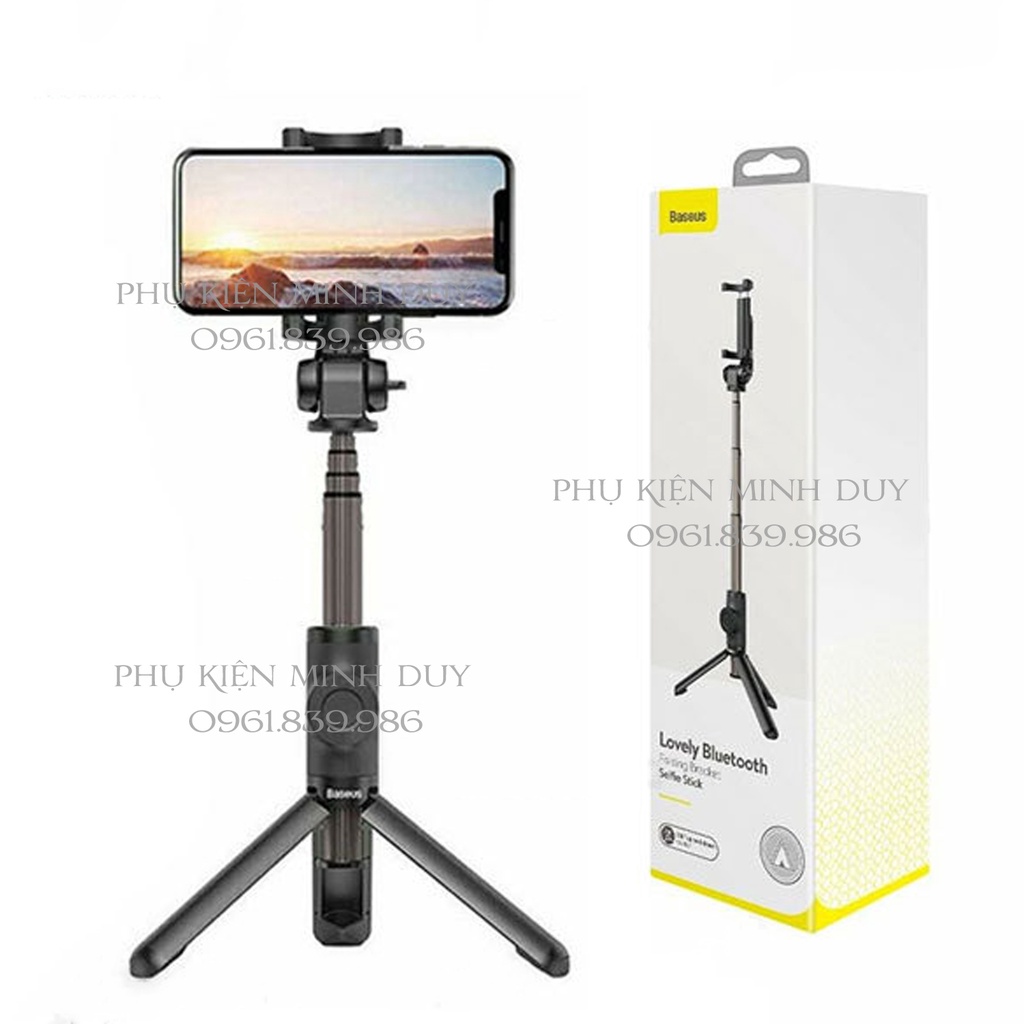 Gậy tự sướng tích hợp Tripod chân xếp gọn Baseus Lovely