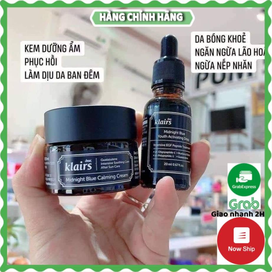 Tinh Chất Làm Dịu, Phục Hồi Da Klairs Midnight Blue Youth Activating Drop 20ml - HANA